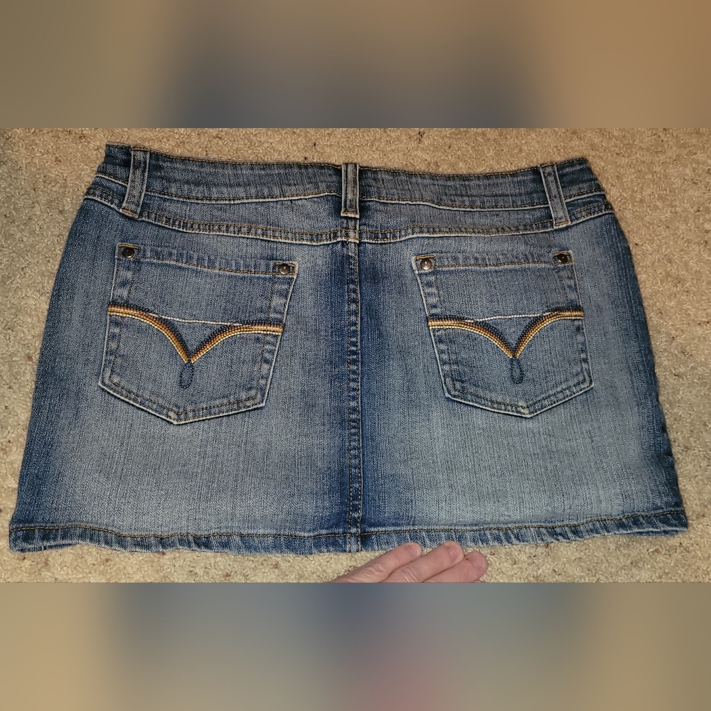 NWOT No Boundaries Jean Skirt Large Size 12-14 Womens